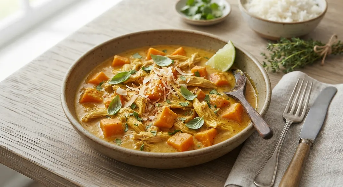 Full Fat Coconut Chicken Sweet Potato Curry
